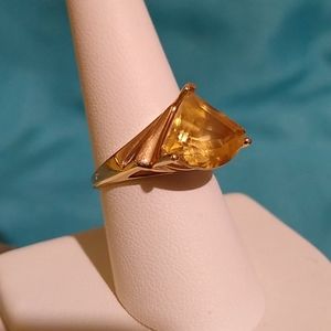 14K  Yellow Gold Citrine Ring